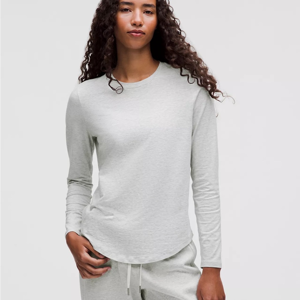 Love Modal Fleece Long Sleeve - Heather Gray